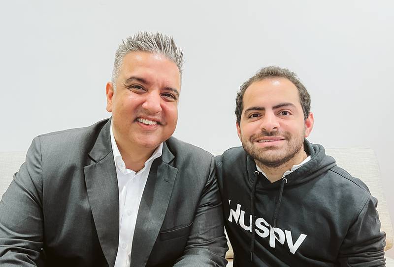 Sawan Karia, left, managing director of Home Matters, and Jad Antoun, co-founder and chief executive of Huspy. Photo: Huspy