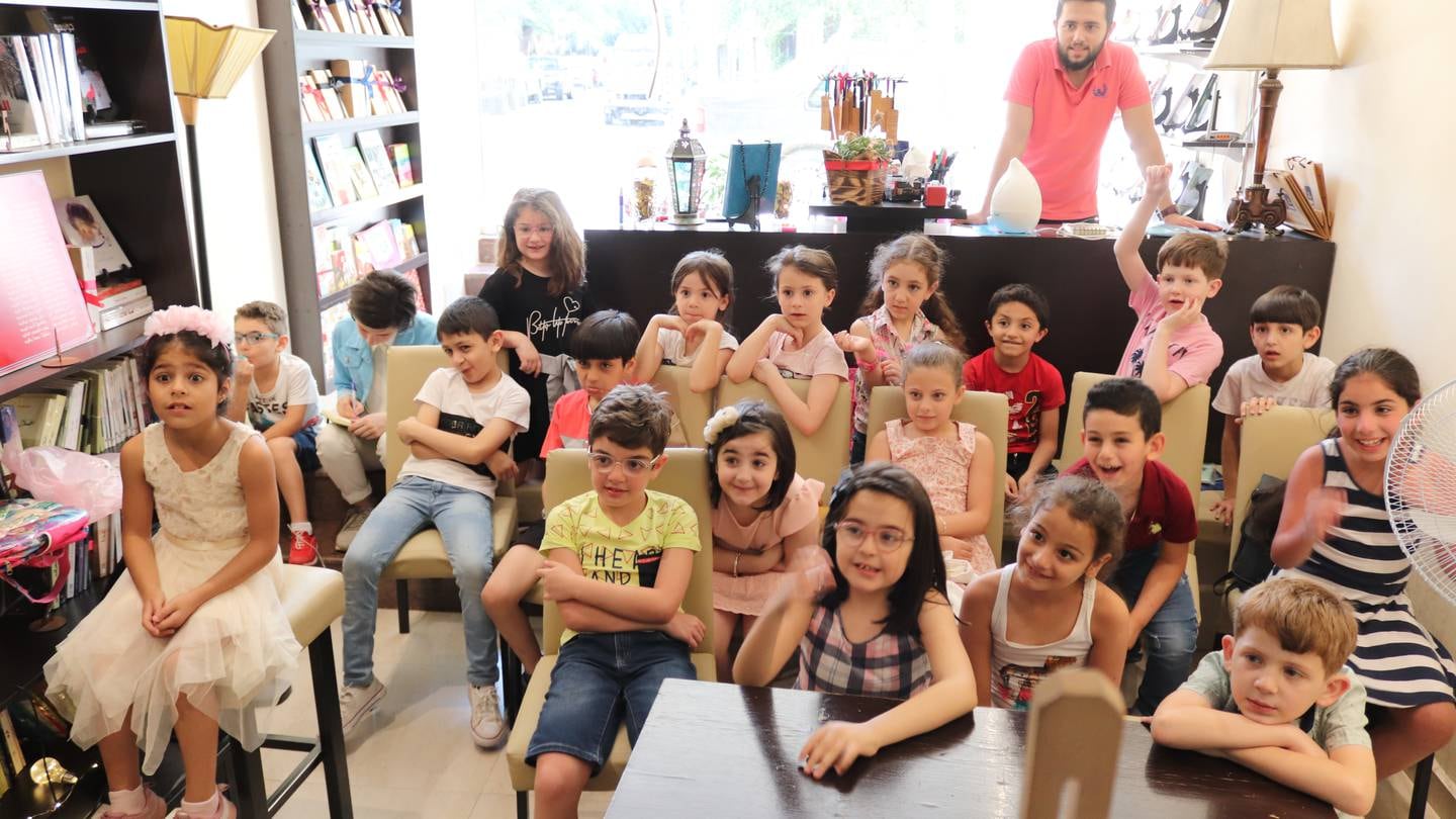 The bookshop is a blessing for the children of Aleppo