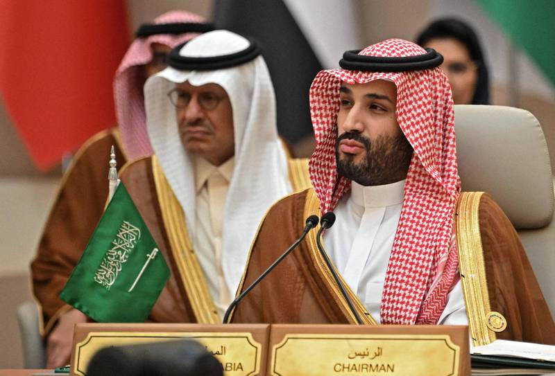 Saudi Arabia's Crown Prince Mohammed bin Salman attends the Gulf Co-operation Council GCC+3 meeting in Jeddah. AFP