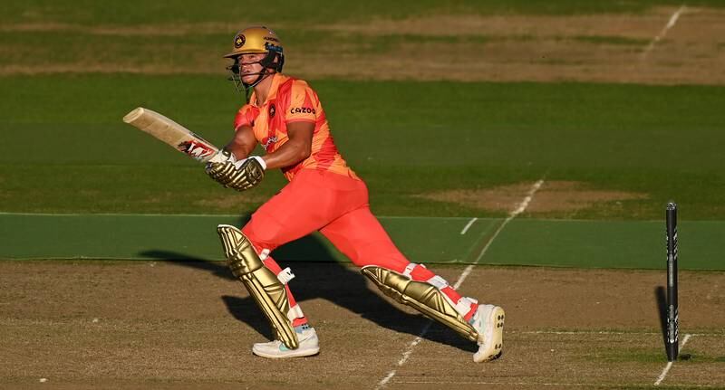 Will Smeed of Birmingham Phoenix runs between the wickets. Getty Images