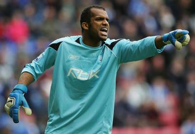 WIGAN, UNITED KINGDOM - MARCH 16:  Ali Al Habsi of Bolton Wanderers in action during the Premier League match between Wigan Athletic and Bolton Wanderers at the JJb Stadium on March 16, 2008 in Wigan, England.  (Photo by Matthew Lewis/Getty Images)