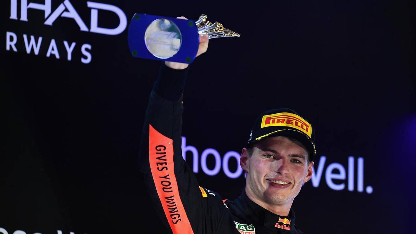 Max Verstappen finished third in the Abu Dhabi Grand Prix at Yas Marina Circuit on Sunday. Getty Images