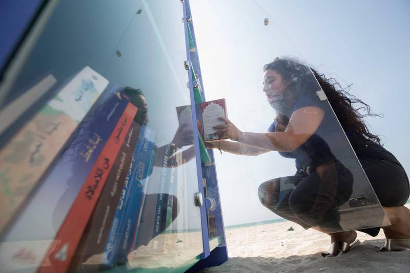 Sharjah, United Arab Emirates - The beach library in Sharjah.  Ruel Pableo for the National
