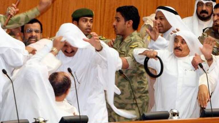 An image that illustrates this article Notorious parliamentary fights in the Middle East