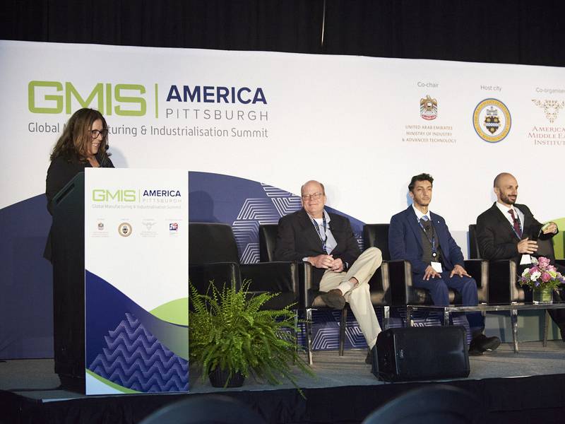 The three-day GMIS America event aims to boost co-operation between American and Emirati companies to shape the future of the industrial sector. Photo: Wam