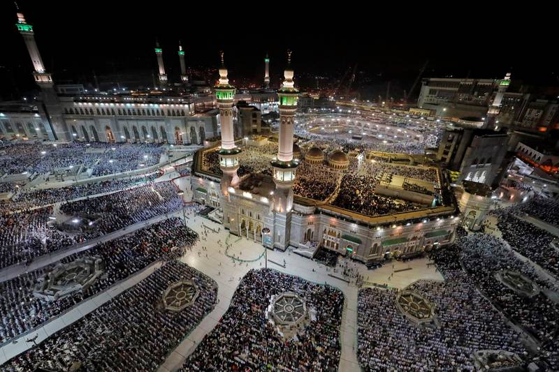 Muslims pray at the Grand Mosque during the annual Hajj pilgrimage in the holy city of Makkah, Saudi Arabia. Reuters