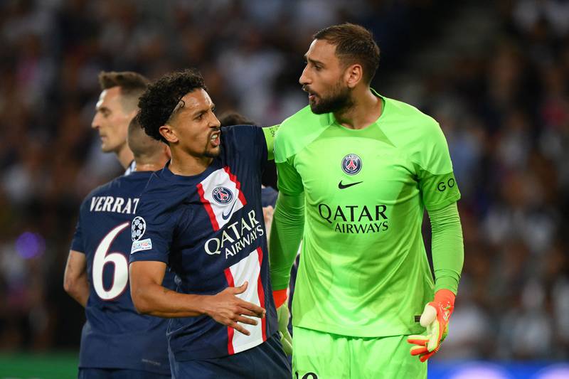 Marquinhos 7 – One of his best performances so far this season. He dropped deep to get possession from goal kicks and get PSG moving forwards, though he looked twitchy as Juve grew into the game in the second half. AFP