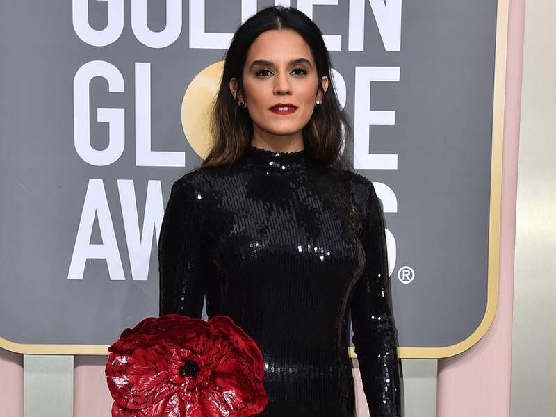 Sepideh Moafi arrives at the 80th annual Golden Globe Awards at the Beverly Hilton Hotel on Tuesday, Jan.  10, 2023, in Beverly Hills, Calif.  (Photo by Jordan Strauss / Invision / AP)