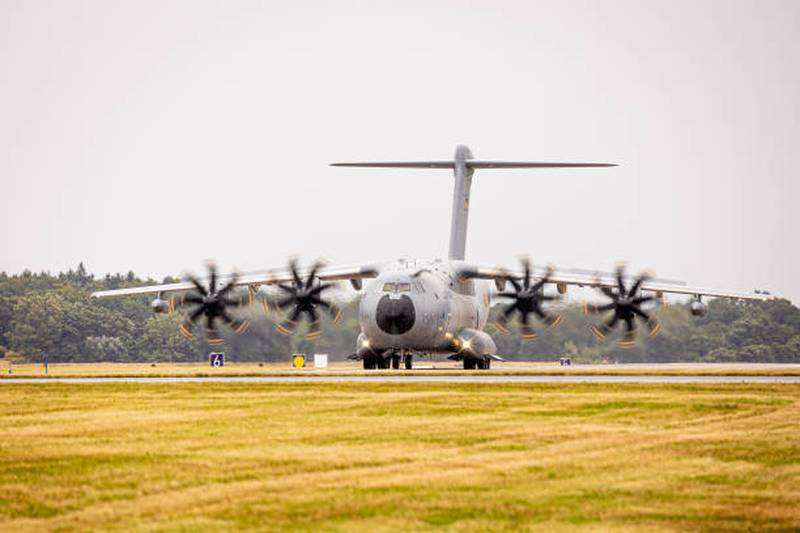 German military transport planes are being used to fly its citizens and local Afghan forces out of Kabul. Getty