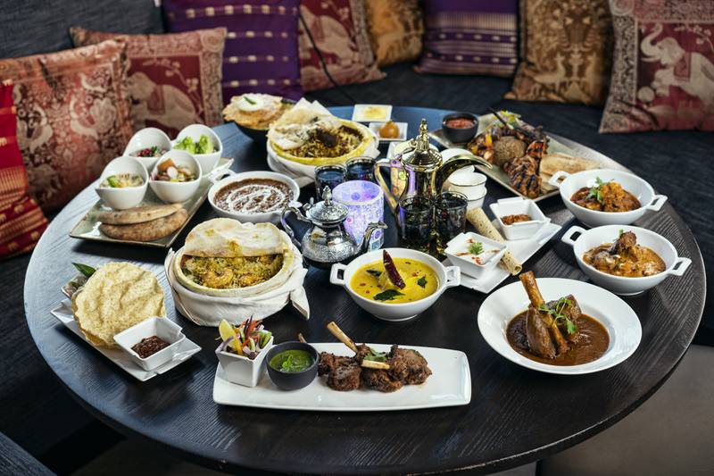 The iftar spread at Shamiana, Taj JLT.