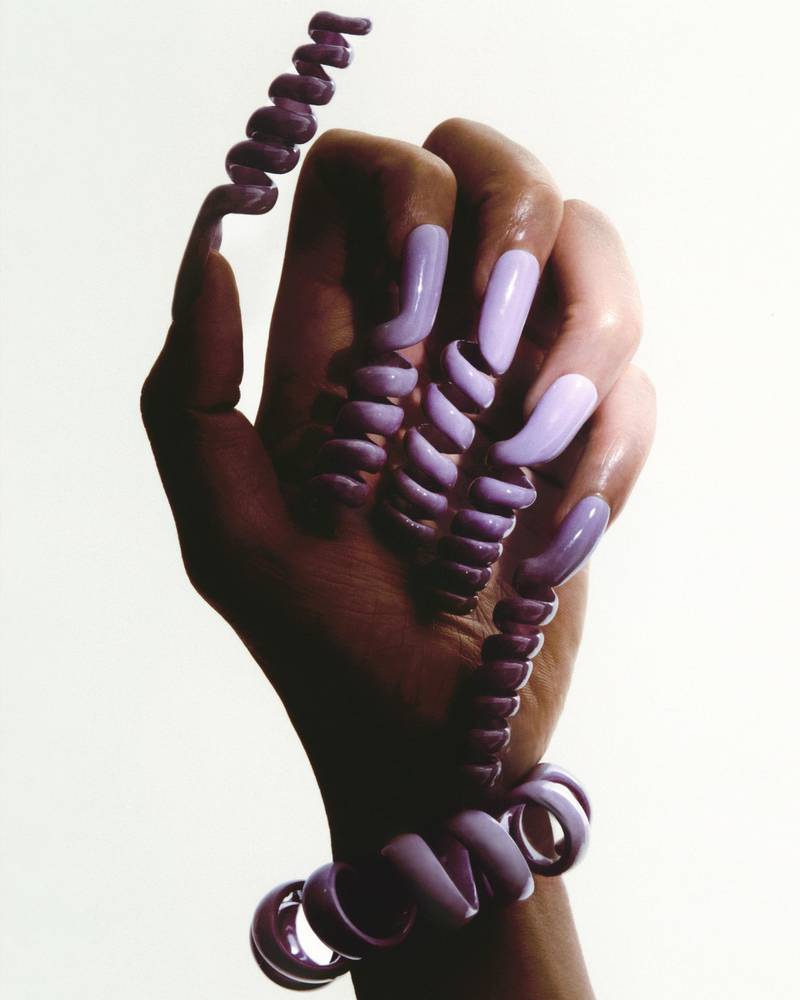 Dutch artist Carlijn Jacobs turns jewellery into nails, for Bottega Veneta's Issue 02 digital journal. Courtesy Bottega Veneta