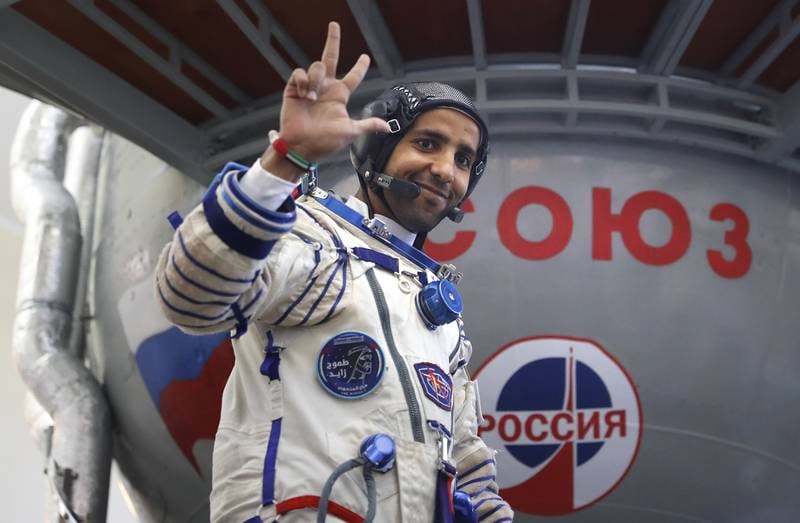 Hazza Al Mansouri became the first Emirati to travel to space in September 2019. EPA