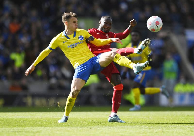 Solly March - 5

The winger started to trouble Liverpool late in the game but could not produce a telling pass. The result was no longer in question by the time he started playing. 
Reuters
