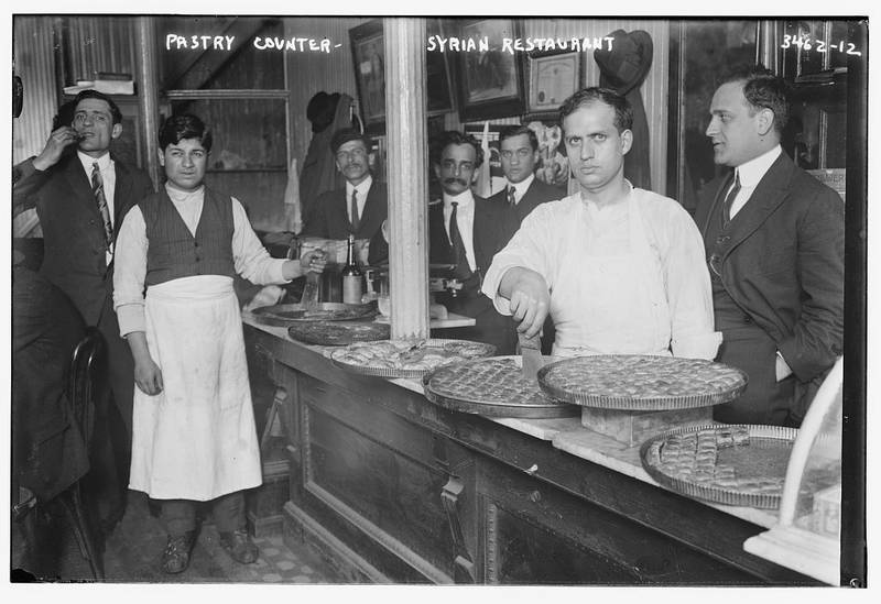 A local restaurant in Little Syria more than a century ago. Photo: Library of Congress