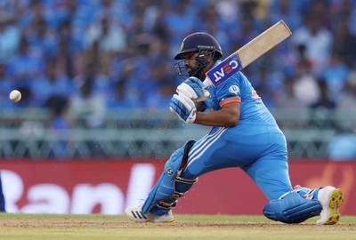 Captain Rohit Sharma top-scored for India on Sunday. Reuters