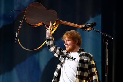 PERTH, AUSTRALIA - MARCH 02: Ed Sheeran performs in concert on the opening night of his Australian tour at Optus Stadium on March 2, 2018 in Perth, Australia.  (Photo by Paul Kane/Getty Images)