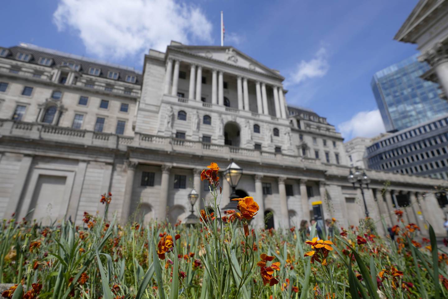 The Bank of England forecast Britain's economy would shrink by up to 1 per cent in the final quarter of this year and also contract over 2023 as a whole. AP