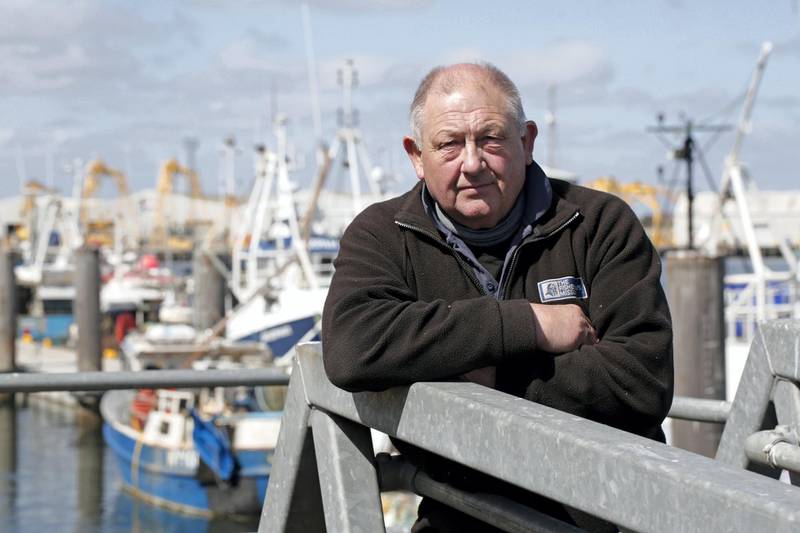 Steve Horsley at the Fish Quay on Hartlepool's Headland. Photograph: Stuart Boulton
