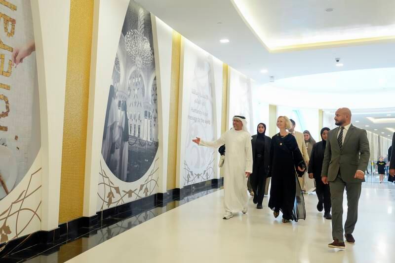 Martina Strong, US ambassador to the UAE, visits Sheikh Zayed Grand Mosque in Abu Dhabi. Wam
