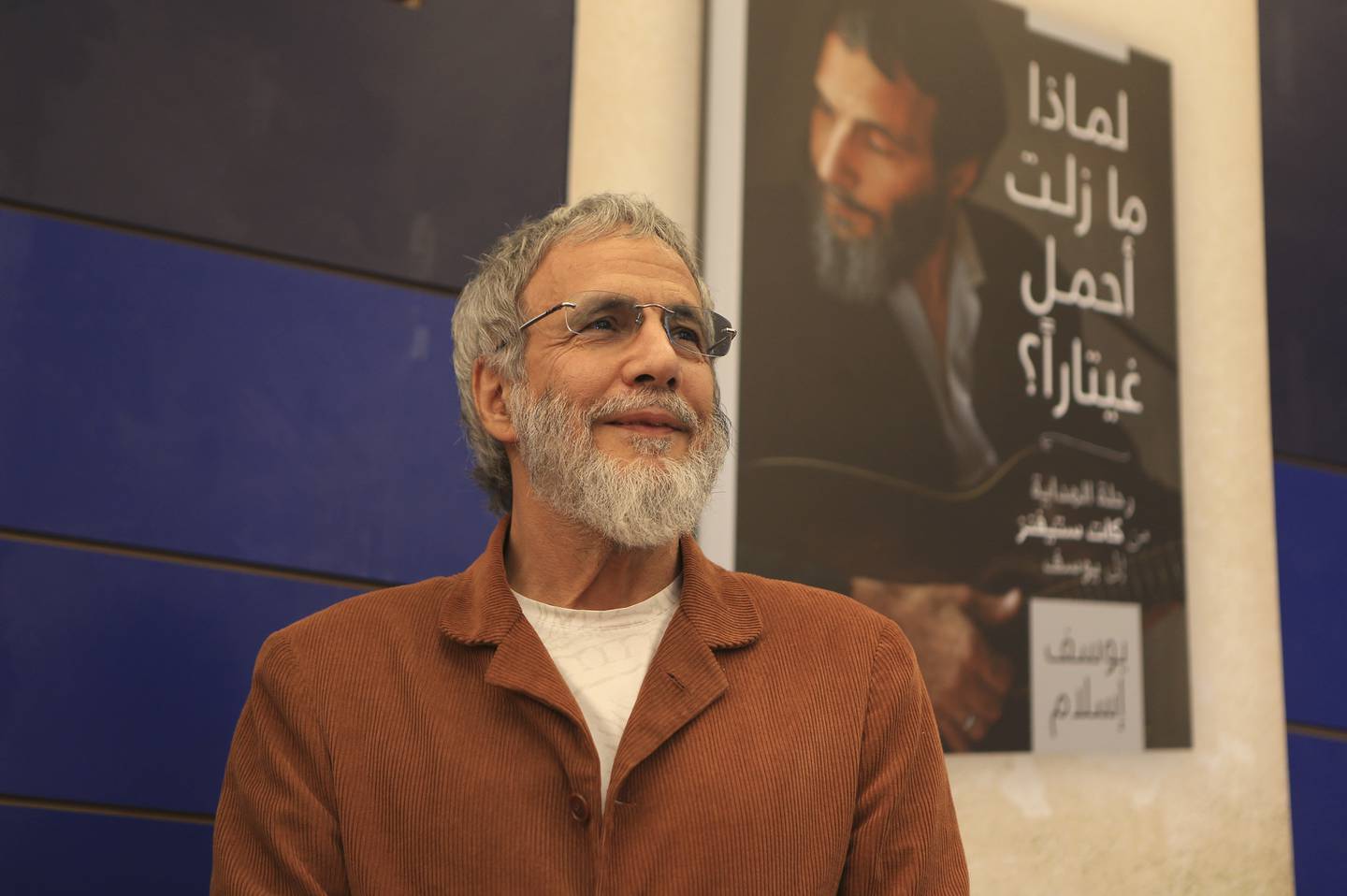 DUBAI, UAE. September 25, 2014 - Yusuf Islam aka Cat Stevens does a book signing for his book Why I Still Carry a Guitar at Kinokinuya in Dubai Mall, September 25, 2014. (Photos by: Sarah Dea/The National, Story by: STANDALONE, NEWS)
