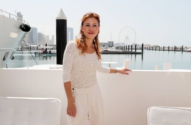 Trixie LohMirmand, executive vice president of events management at Dubai World Trade Centre attends the boat show.