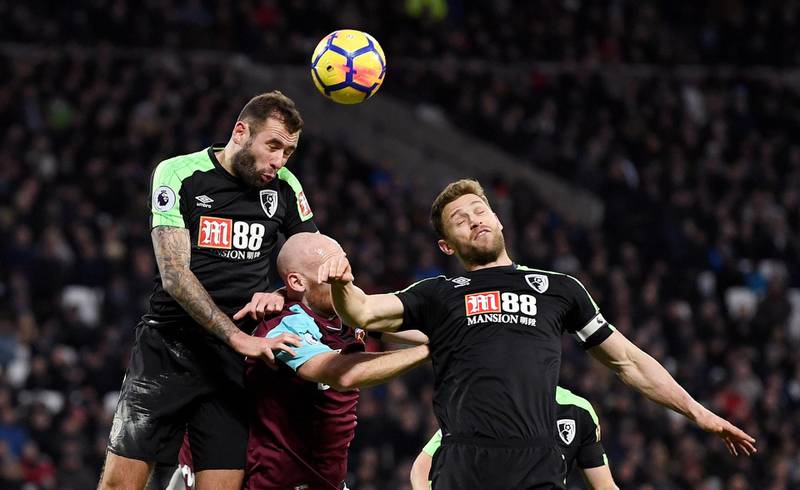 Centre-back: Steve Cook (Bournemouth) – A solid display as he and Bournemouth fared better against West Ham’s in-form forwards than most to take a vital point. Tony O' Brien / Reuters