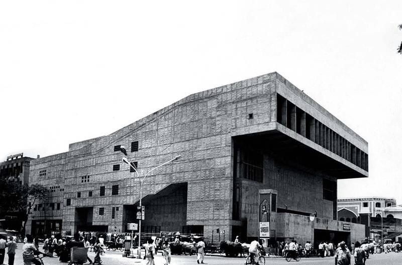 The Premabhai hall in Ahmedabad. Doshi designed the building in 1956 as a modern public theatre. Photo: Sangath