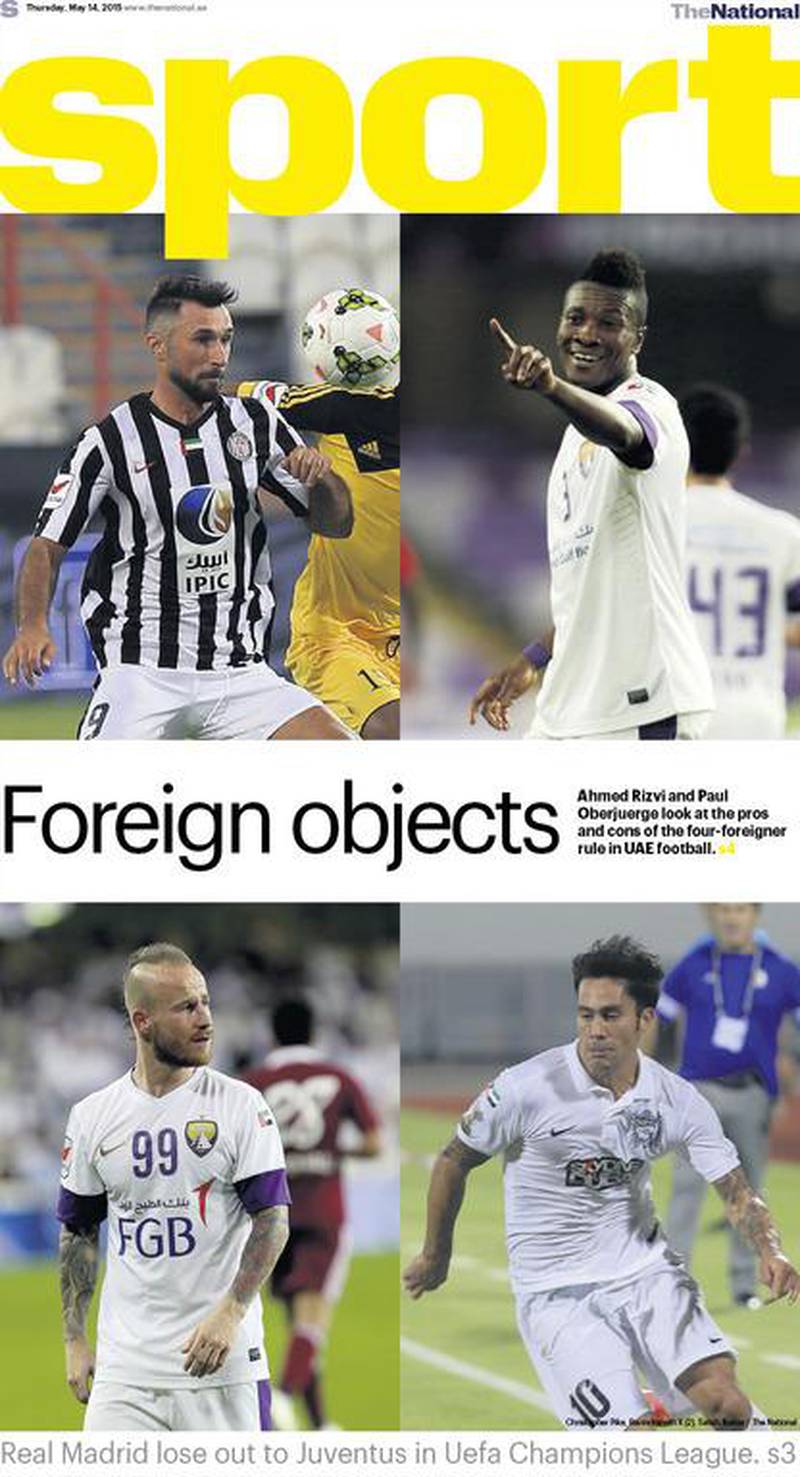 Thursday Cover The Great Arabian Gulf League Expat Debate