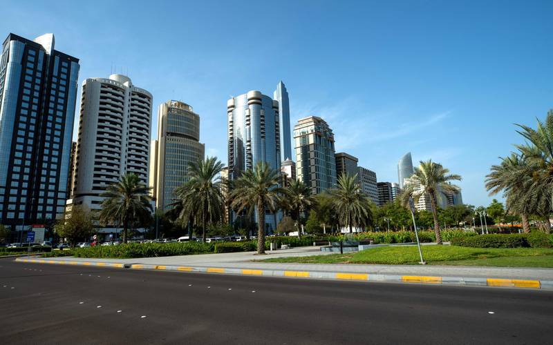 Where the Volcano Fountain at the Corniche used to be in Abu Dhabi shot on May 4, 2021 for then and now project by Johny Dennehy for News. Victor Besa / The National.