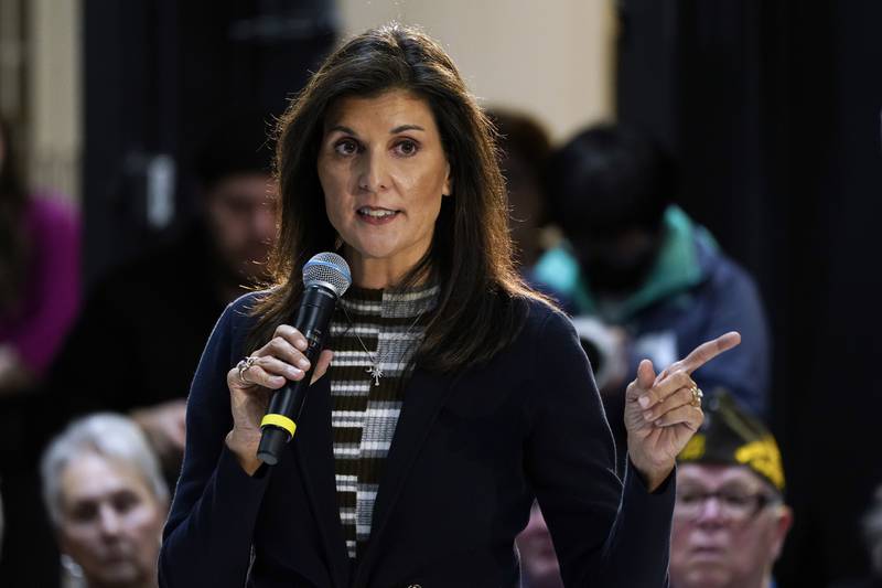 Nikki Haley put her name in for the Republican Party nomination in February. AP