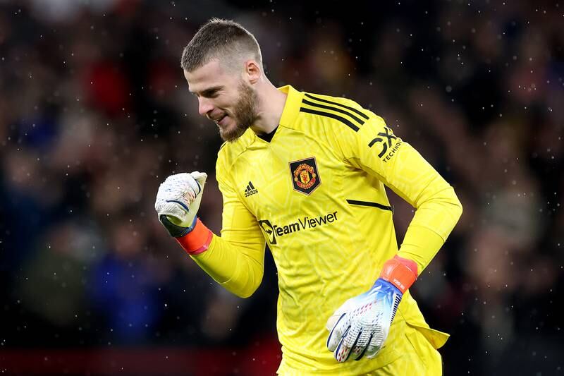 MANCHESTER UNITED RATINGS: David De Gea 8 - Moved into United’s all-time top 10 appearance makers with his 510th game and kept another clean sheet. Getty Images