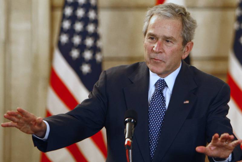 Former US president George W Bush. AP