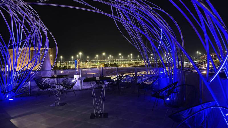 Sky Bar in the Czech Pavilion, highly commended, Favourite Upscale Dining Restaurant, Expo Eats Awards. Photo: Expo 2020 Dubai