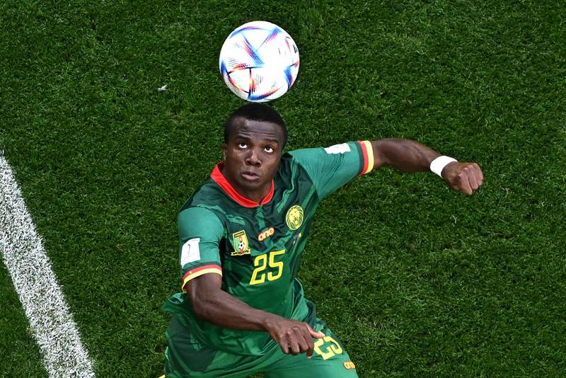 Cameroon's Nouhou Tolo couldn't help inspire his team to victory over Switerland, who ended up 1-0 winners. AFP