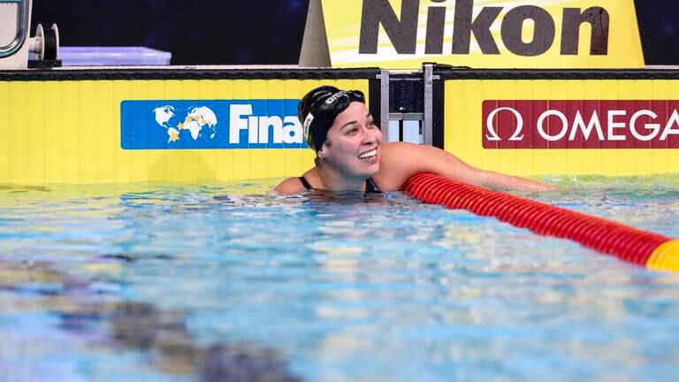 An image that illustrates this article Kromowidjojo joins elite group with 50m butterfly gold in Abu Dhabi