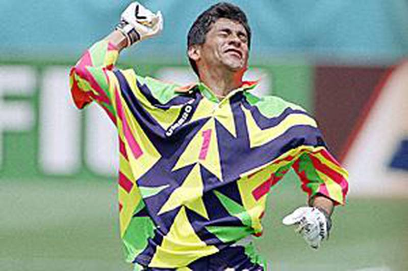 Jorge Campos Signed 1994 Mexico Shirt - Number 1 - Genuine Signed