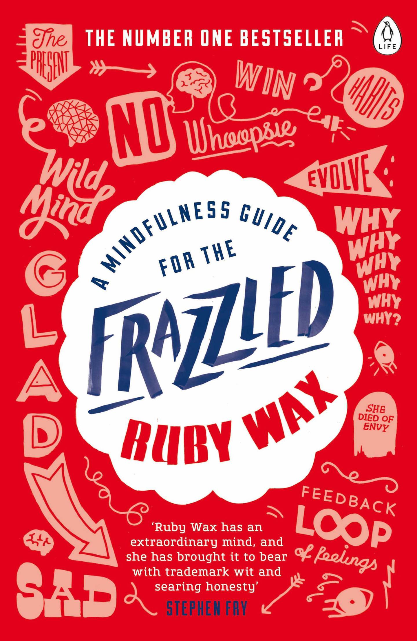 A Mindfulness Guide for the Frazzled by Ruby Wax published by Penguin Life. Courtesy Penguin UK