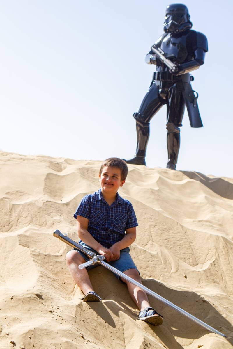 Sam with David Clark from the UAE Garrison, as a Shadow Trooper.