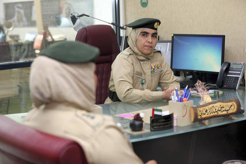 Dubai, United Arab Emirates - July 8th, 2018: Brigadier Aziza Ali Abdulaziz. Dubai womenÕs prison in Al Awir. Sunday, July 8th, 2018 in Dubai. Chris Whiteoak / The National