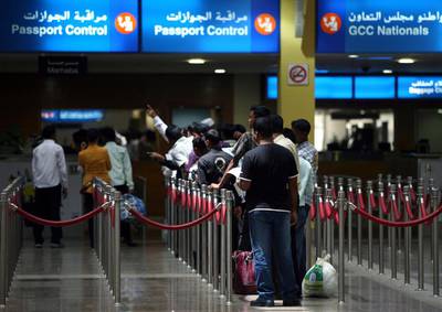 The reader will be transiting through Dubai International Airport in a few weeks time and is worried the old account may cause issues. Randi Sokoloff / The National