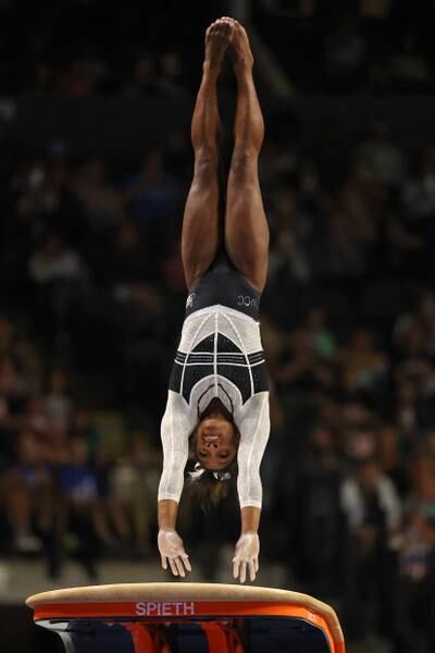 Simone Biles competes during the US Classic. USA TODAY Sports