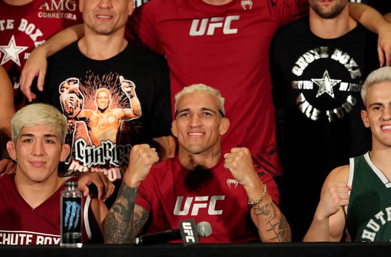 Charles Oliveira ahead of his title fight against Islam Makhachev at UFC 280 in Abu Dhabi.
