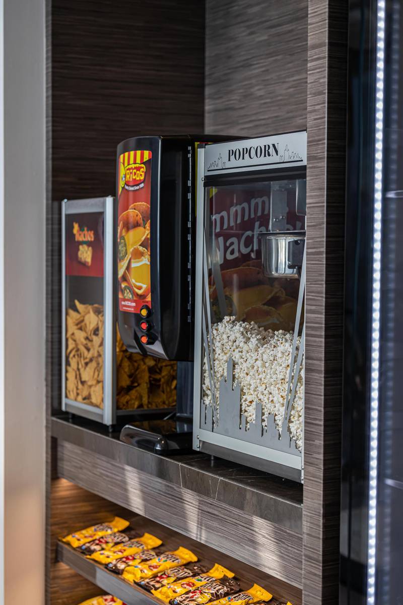 The villa even comes with a popcorn and nacho machine. Courtesy Luxhabitat Sotheby's International Realty