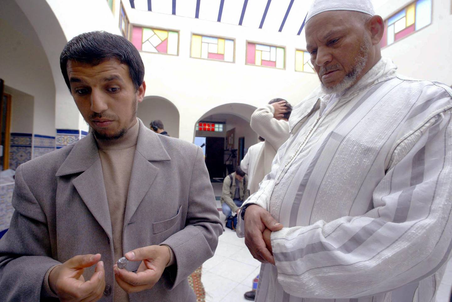Imam Hassan Iquioussen, left, who French authorities want expelled. AFP