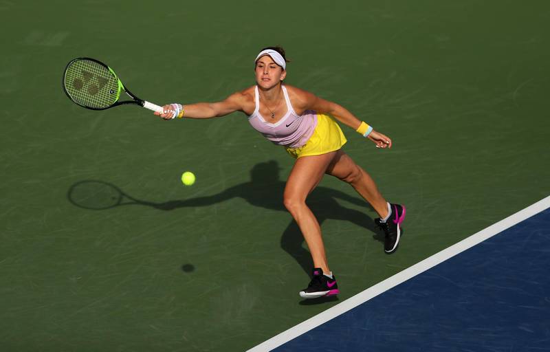 Belinda Bencic lost in three sets to Anastasia Pavlyuchenkova in the first round of the Dubai Duty Free Tennis Championships on Tuesday. Getty