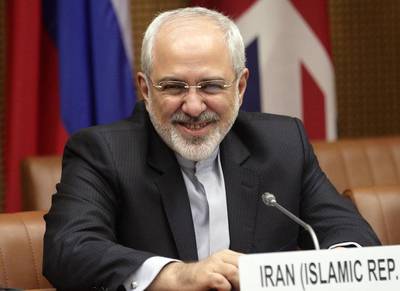The Iranian foreign minister, Mohammad Javad Zarif, attends talks on a nuclear deal with six world powers in Vienna on July 3, 2014. Heinz-Peter Bader / Reuters