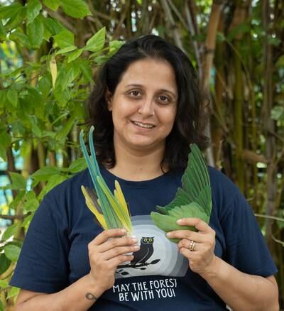 Esha Munshi, co-founder of India's first feather library. All photos: Esha Munshi
