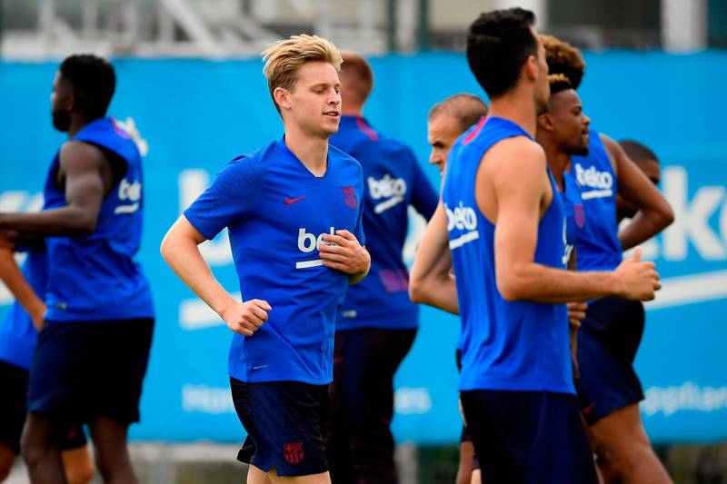 Frenkie de Jong - the Dutch playmaker signed a pre-contract agreement in January to move to Barcelona for €75 million on July 1. AFP