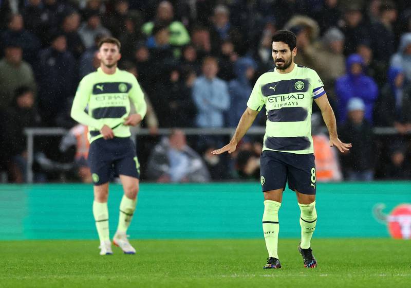 Ilkay Gundogan – 5. Dragged an early effort comfortably wide when he should really have hit the target and that summed up City’s night. An under par performance from the experienced midfielder. Reuters