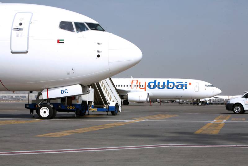 Flydubai posted a Dh841 million ($229m) profit in 2021 compared with a Dh712.6m loss in 2020, when the travel industry was hit hard by the pandemic.  Randi Sokoloff / The National